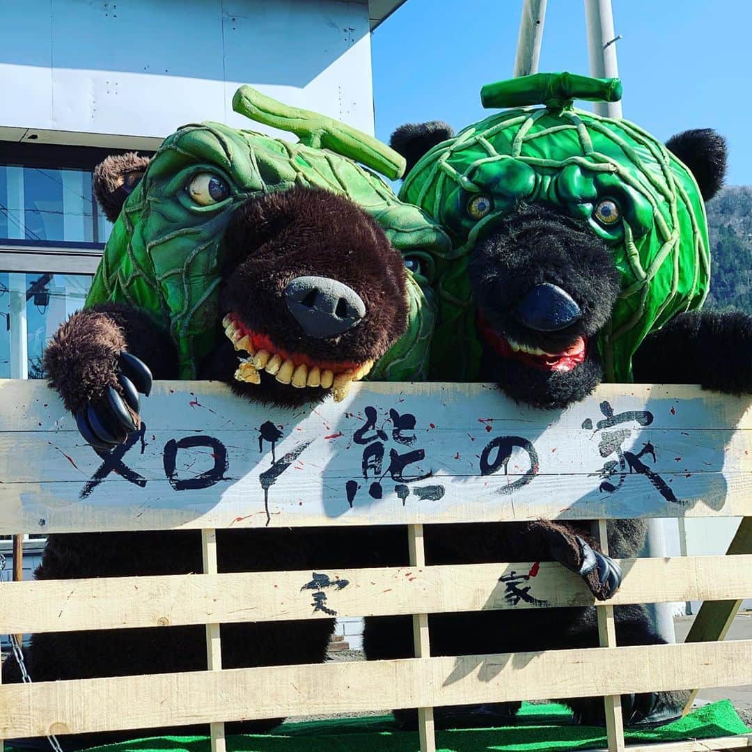 メロン熊【公式】のインスタグラム：「田舎の実家暮らし  #メロン熊  #家 #実家 #実家暮らし  #北海道　 #夕張」