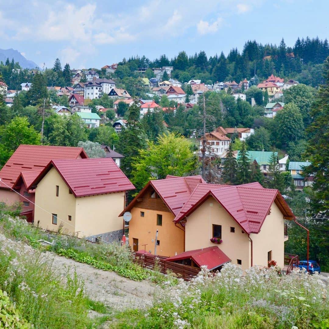 小林希さんのインスタグラム写真 - (小林希Instagram)「❤︎思い出トリップ 08❤︎﻿ ルーマニアのシナイア。﻿ 東ヨーロッパは、牧歌的で﻿ おとぎの国のような世界が広がる。﻿ 心赴くままルーマニアの﻿ トランシルバニア地方へ。﻿ トルコで会った1人旅女子たちと﻿ ３人でルーマニアを回った。﻿ ﻿ シナイアは、﻿ カルパチア（山脈）の真珠﻿ と称えられる小さな美しい町。﻿ 妖精が住んでそうな森の中、﻿ ドイツルネッサンス様式の﻿ 壮麗なペレシュ城へ。﻿ 王家の夏の避暑地だったそう。﻿ いまは博物館になっていて﻿ 映画の衣装や小道具みたいな﻿ いやいや、これらが本物だ、﻿ という歴史あるものふくめ﻿ 素晴らしい芸術品がみられる。﻿ 外観にくらべ中の華やかさは﻿ 圧倒されるけど、﻿ だだ美しいんじゃなくて﻿ 有機的な生きてるみたいな﻿ 温もりがあるのが魅力的。﻿ ﻿ 泊まった宿も、グリム童話に﻿ 出てきそうなアンティーク感。﻿ お母さん、ネコにご飯あげてた。﻿ いい町、ステキな町。﻿ ﻿ コロナも妖精に変わって﻿ くれはしないのかしら。。﻿ 今日も穏やかな一日になりますように🙏﻿ ﻿ ﻿ ❤︎MEMORIES OF TRIP 08❤︎﻿ ﻿ Sinaia in Roumania﻿ Eastern Europe is pastoral and looks like a wonderland.﻿ I followed my heart and went to Transylvania region in Roumania.﻿ I traveled around Roumania with two women who I met in Turkey.﻿ Sinaia is known as the Pearl of the Carpathian Mountains and small beautiful town.﻿ I went to Peles Castle in the forest where fairies might live which is a masterpiece of German new-Renaissance architecture,considered the most beautiful castle in Romania.﻿ The castle served as the summer residence of the royal family but serve as a museum now.﻿ You can appreciate amazing artworks including something historic like movie costumes and props (actually this is real).﻿ Though compared to the exterior,the gorgeousness inside the building took my breath away, it's not just beautiful, it also looked as if it were alive and warm.﻿ That was fascinating.﻿ An inn that I stayed at was antique and looked like  it came straight out of Grimm Fairy Tales.﻿ A mother who worked there fed cats.﻿ Comfortable and splendid town﻿ ﻿ I wish cornavirus also changed the fairy.﻿ I hope you will spend your day calmly🙏﻿ ﻿ ﻿ #思い出トリップ#美しい村#travel#trip#journey#travel#trip#journey#旅行好きな人と繋がりたい#東ヨーロッパ#ルーマニア#シナイア#rumania #sinaia #easteurope #ペレシュ城 #日焼けマックス#甲冑騎士﻿」4月15日 10時22分 - nozokoneko