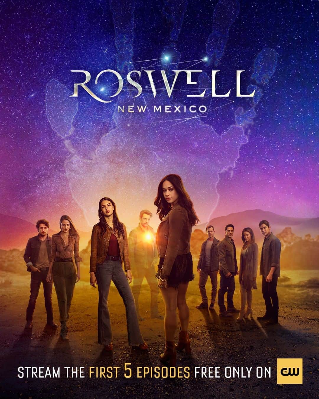 のインスタグラム：「Not everyone's human in this town. Stream the first 5 episodes of @CWRoswellNM free only on The CW! #TVD #RoswellNM」