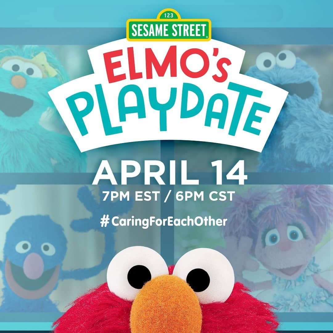 セサミストリートさんのインスタグラム写真 - (セサミストリートInstagram)「You're invited to Elmo's Playdate TONIGHT! Join everyone's favorite furry friends along with @annehathaway, Lin-Manuel Miranda, and @traceeellisross for a night of songs, games, dancing and more! Watch at 7pm EST/ 6pm CST on @hbo, @tbsnetwork, @tntdrama, @cartoonnetworkofficial, @boomerangtoons, @trutv, and @pbskids. #CaringForEachOther」4月15日 2時06分 - sesamestreet