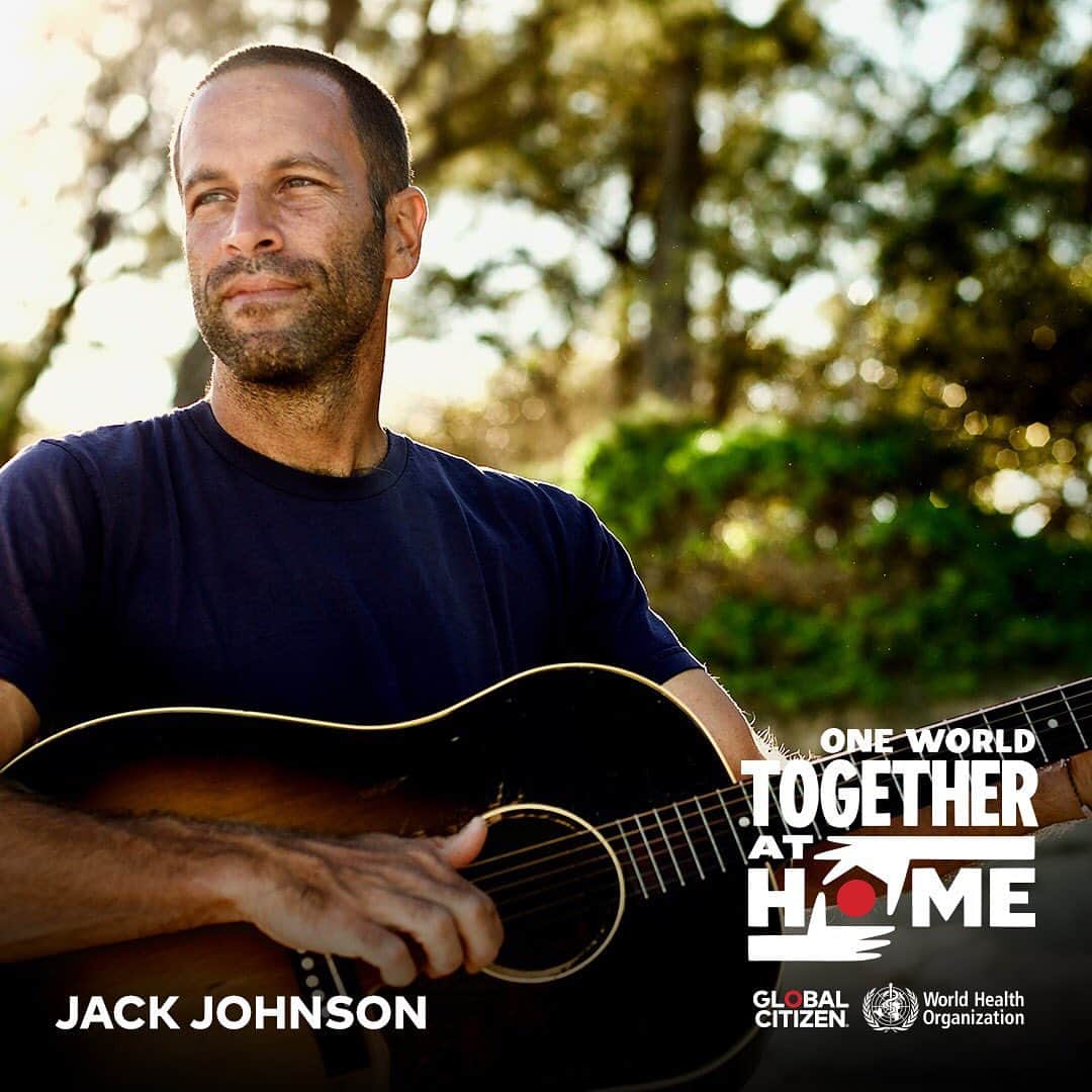 ジャック・ジョンソンさんのインスタグラム写真 - (ジャック・ジョンソンInstagram)「Jack is excited to join @glblctzn for One World: #TogetherAtHome in support of @WHO’s Solidarity Response Fund. This historic special will include performances from an incredible lineup of global artists and comedians, as well as stories from frontline workers. Tune in ‪on April 18‬: http://glblctzn.me/OneWorldTAH」4月15日 5時41分 - jackjohnson