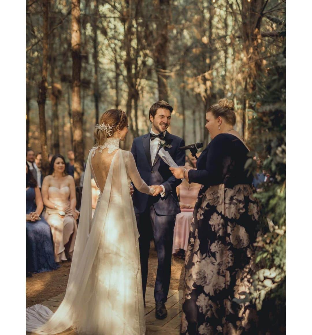 アシュリー・フィンクさんのインスタグラム写真 - (アシュリー・フィンクInstagram)「Two years ago today, in a magical fairy forest, deep in Mexico, I had the honor of officiating the wedding of two of my favorite people in the world @mariannaburelli and @robaguire. I know I was more nervous than they were, the responsibility of joining these two on their special day felt too immense... in fact when they first asked me, I straight up refused. I was terrified. But like so many other things in my life, they pushed me to be brave and I’m forever thankful. I love you both, (all three of you now) with my whole heart, to the moon and back a million times over. Happy Anniversary. Thank you for letting me be a part of your love story. #WhoNeedsARedString?  #LosDeclaroMaridoYMujer #ROMA 🐝🐝🐝🦊📿📿📿」4月15日 5時43分 - axemefink