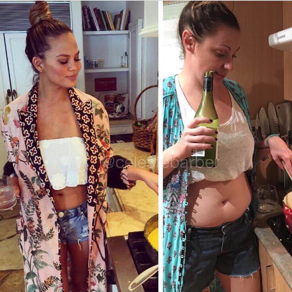 セレステ・バーバーのインスタグラム：「You should start cooking, they say. It helps pass the time, they say.  #celestechallengeaccepted  #celestebarber  #funny  #chrissyteigen」
