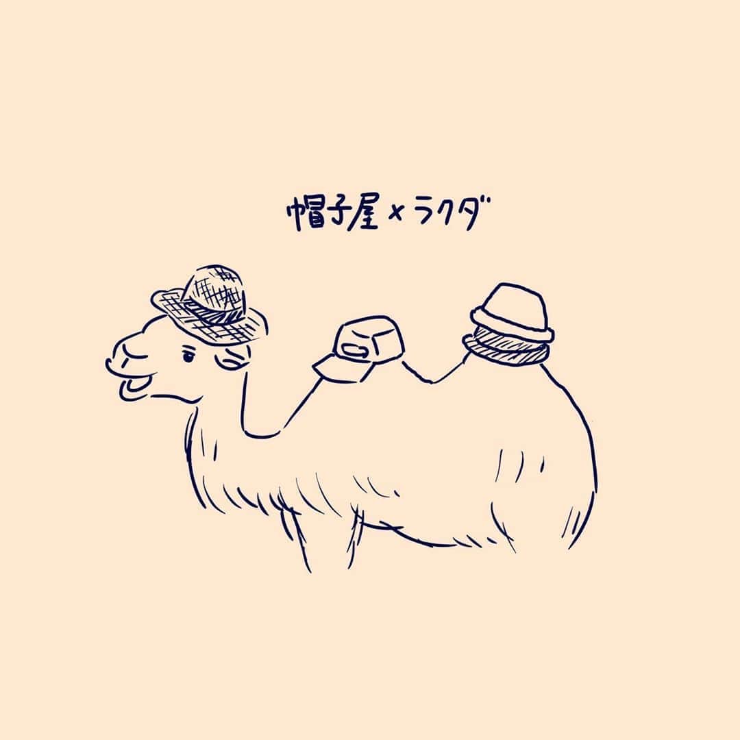 秋山寛貴さんのインスタグラム写真 - (秋山寛貴Instagram)「●動物 #帽子屋 #ラクダ #調子良い時はすごい数積んでる  #絵#イラスト#落書き#ラクガキ#漫画#マンガ#ドローイング#illustration#manga#art#artwork#arthubfriends」4月11日 12時52分 - hanaconoakiyama