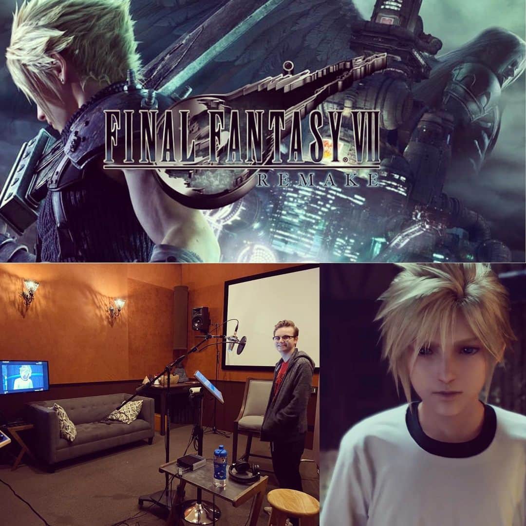 のインスタグラム：「FINAL FANTASY VII: REMAKE @finalfantasyvii is out today!  I had the pleasure of voicing young Cloud Strife for the game!! Thank you to the #finalfantasy team and to my awesome VO agent @pamelamgoldman and @buchwaldtalent for the opportunity! #teencloud #finalfantasyviiremake #cloudstrife」