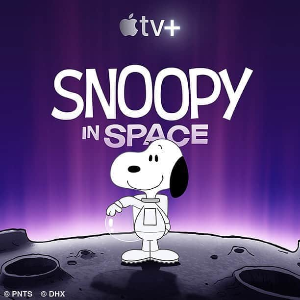 スヌーピーさんのインスタグラム写真 - (スヌーピーInstagram)「The beagle has landed! You can now watch #SnoopyInSpace free for a limited time on the @appletv app—no subscription needed. apple.co/watchfree」4月11日 5時25分 - snoopygrams