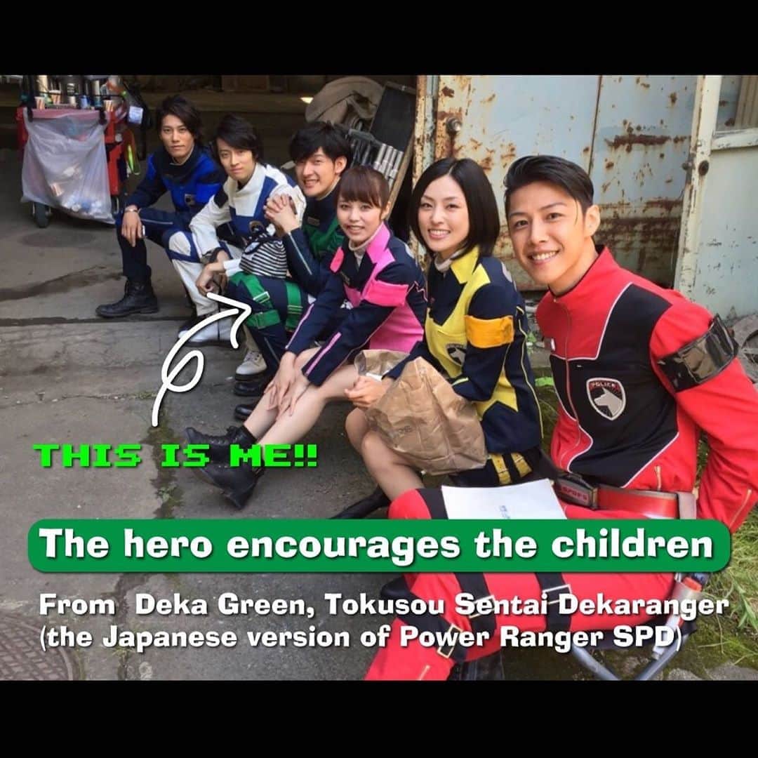 伊藤陽佑さんのインスタグラム写真 - (伊藤陽佑Instagram)「The actors who played as heroes in Japan such as Toei, etc. are tackling together against corona virus by using the following hashtag; #ヒーローが子供達を元気にする (The hashtag means ‘The hero encourages the children’) @powerrangers  let's fight with us！  From  Deka Green」4月11日 7時06分 - litosanjp