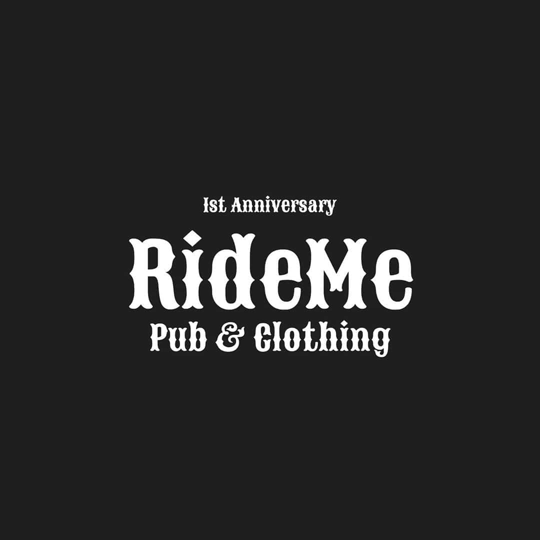 ナオミチのインスタグラム：「【RideMe P&C 1st anniversary!!】 この度、RideMe P&Cは 無事、1周年を迎える事が出来ました。 これもRideMe P&Cを愛してくれてる皆様をはじめ関わってくださった、一人一人のおかげです。 多大なる感謝を。 今、大変な世の中になり自粛中ではございますが、 また皆さんと一緒にアホみたいな話をしながら笑いあえる時が来る事を日々願っています。 今後とも "RideMe Pub & Clothing" 温かい目で見守ってください☆ 今後ともよろしくお願いいたします。」