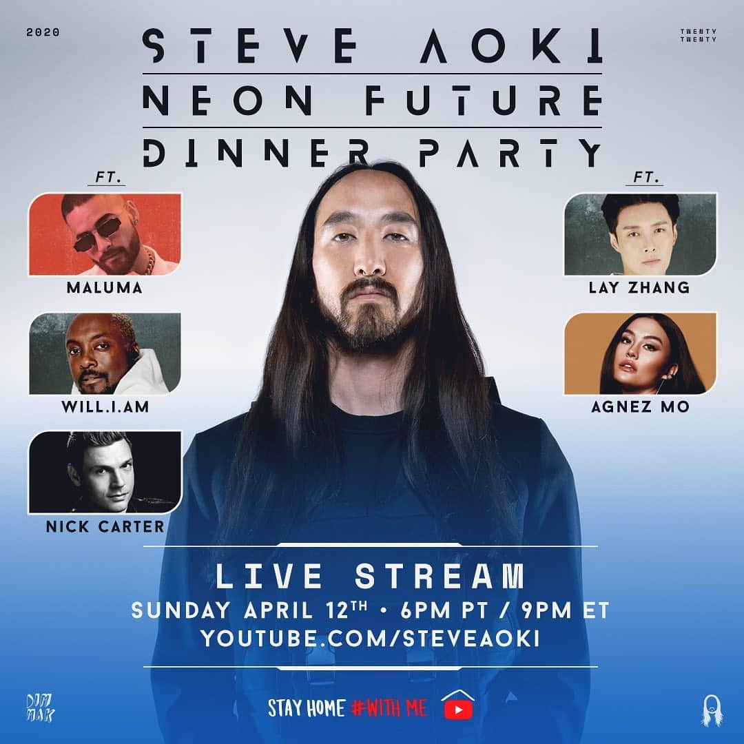 ニック・カーターさんのインスタグラム写真 - (ニック・カーターInstagram)「Hanging out with @steveaoki tomorrow night. Come join us at the #neonfuture Dinner Party! #neonfuturedinner」4月12日 8時14分 - nickcarter