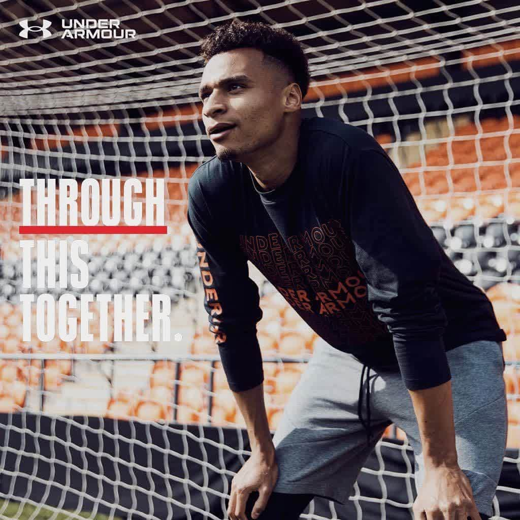 ジェイコブ・マーフィーのインスタグラム：「Stay apart, but connected. Let’s get through this together! @underarmouruk #throughthistogether」