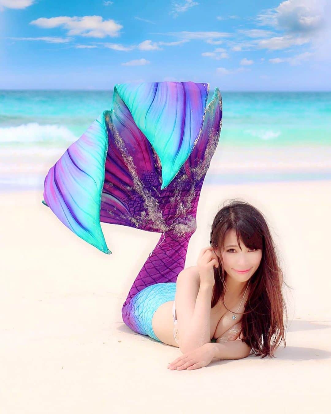 真木今日子のインスタグラム：「早くまた泳ぎたいもんです(´･∀･｀) #伊良部島 #宮古島 #ビーチ」