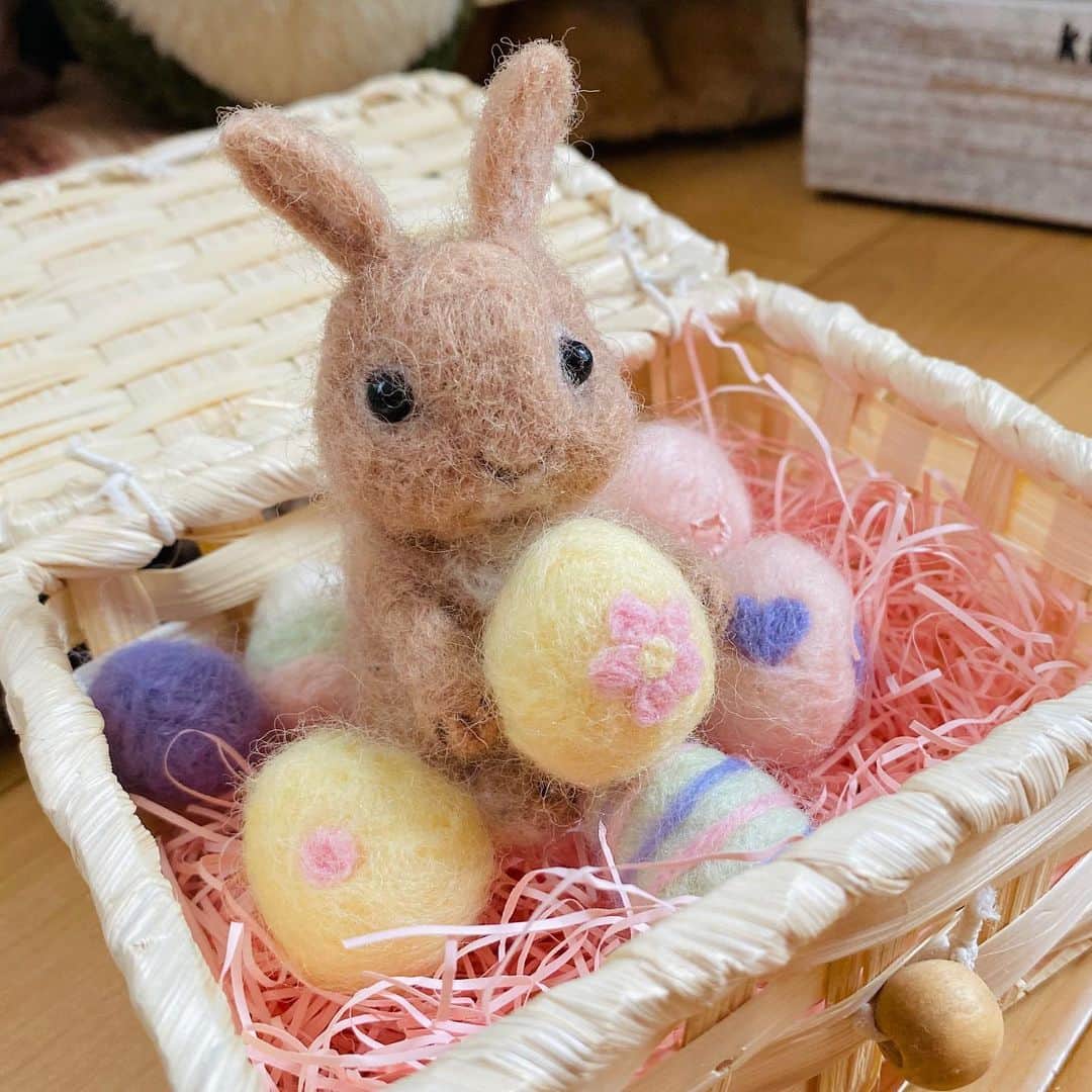 ラン?さんのインスタグラム写真 - (ラン?Instagram)「HappyEaster🐰🐣 ☆ 羊毛フェルトのうさぎさんとたまごをクンクンするランさん(^ω^) この日だけ、蓋が開きます笑 ☆ #イースター #Easter  #うさぎ #ネザーランドドワーフ #rabbit #bunny #bunnystagram  #rabbitstagram  #cute  #かわいい #ふわもこ部  #もふもふ  #zip写真部  #アニマル写真部 #instagramjapan #netherlanddwarf #うさぎと暮らす  #うさぎのいる暮らし #癒し #kawaii #ランちゃん  2020.04.12」4月12日 18時25分 - mofumofuusako