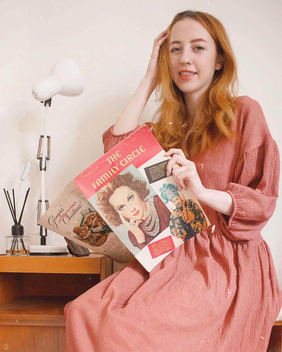 ベッキー・クルーエルのインスタグラム：「family circle, my first american magazine? 💐 I didn’t know this, but this magazine only ended publication in 2019! So some of my American followers may know of this title?⁣ ⁣ If you do, you might be excited to see this issue from 1940. It’s a women’s magazine that covers poetry, recipes, stories, hollywood and it’s complete with some interesting adverts too. There’s a big focus on vitamins which I think it’s still very prevalent in modern american culture too. ⁣ ⁣ In 1940 this magazine had a circulation of 1.4m, which I think is quite big for the time!! There was also a section for sharing interesting facts. One said that the word that rhymes with Orange is Lozenge!! I think they’re kind of right... ⁣ ⁣ Hope you are all well. I’m finding it hard to post these days so I am just going with my instincts. Be kind to yourself!!」