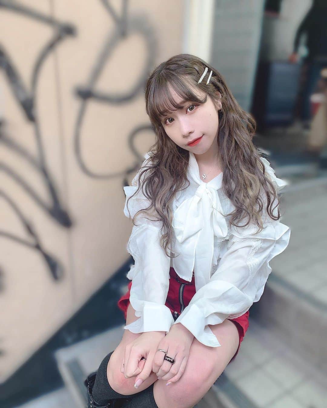 のインスタグラム：「この髪型にはまってる🥼❣️」