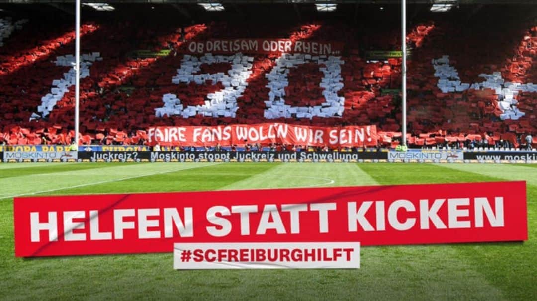 ニルス・ペテルセンのインスタグラム：「Liebe Fans, für uns heißt es derzeit „helfen statt kicken“: Unter mehr-als-fussball.de könnt ihr auf unserer neuen Solidaritätsplattform #SCFreiburgHilft euer in Not geratenes Freiburger „Lieblingsplätzle“ unterstützen. Egal ob Kneipe, Kiosk, Kulturstätte oder Sozialprojekt - jeder Fan wählt das Ziel seiner Spende und den Geldbetrag selbst aus. Danke fürs Teilen und euren Support!💪🏻 #SCFreiburghilft #SCF #NP18」