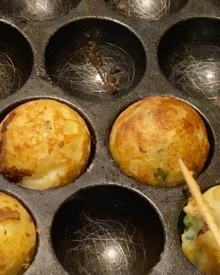 仁村紗和のインスタグラム：「たこ焼き🐙」