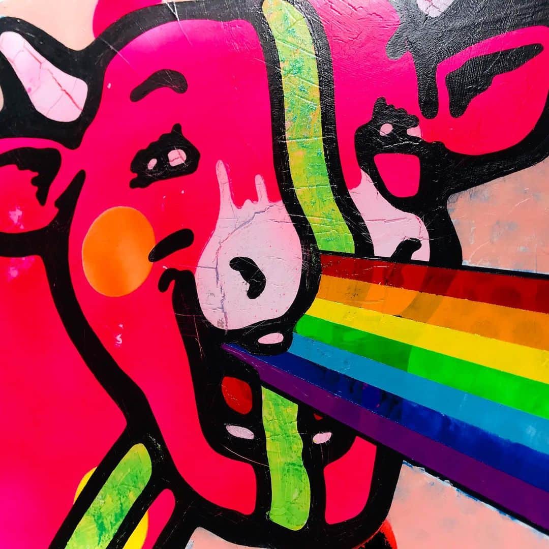 LOOTONEのインスタグラム：「LOOTONE Artwrok 2020 'The beginning of a rainbow' 「虹の始まり🌈」 Size : F4」