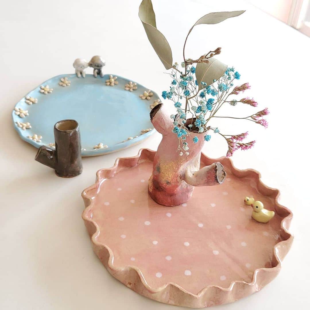 ジョリン・ツァイのインスタグラム：「#ceramics #potterylove」