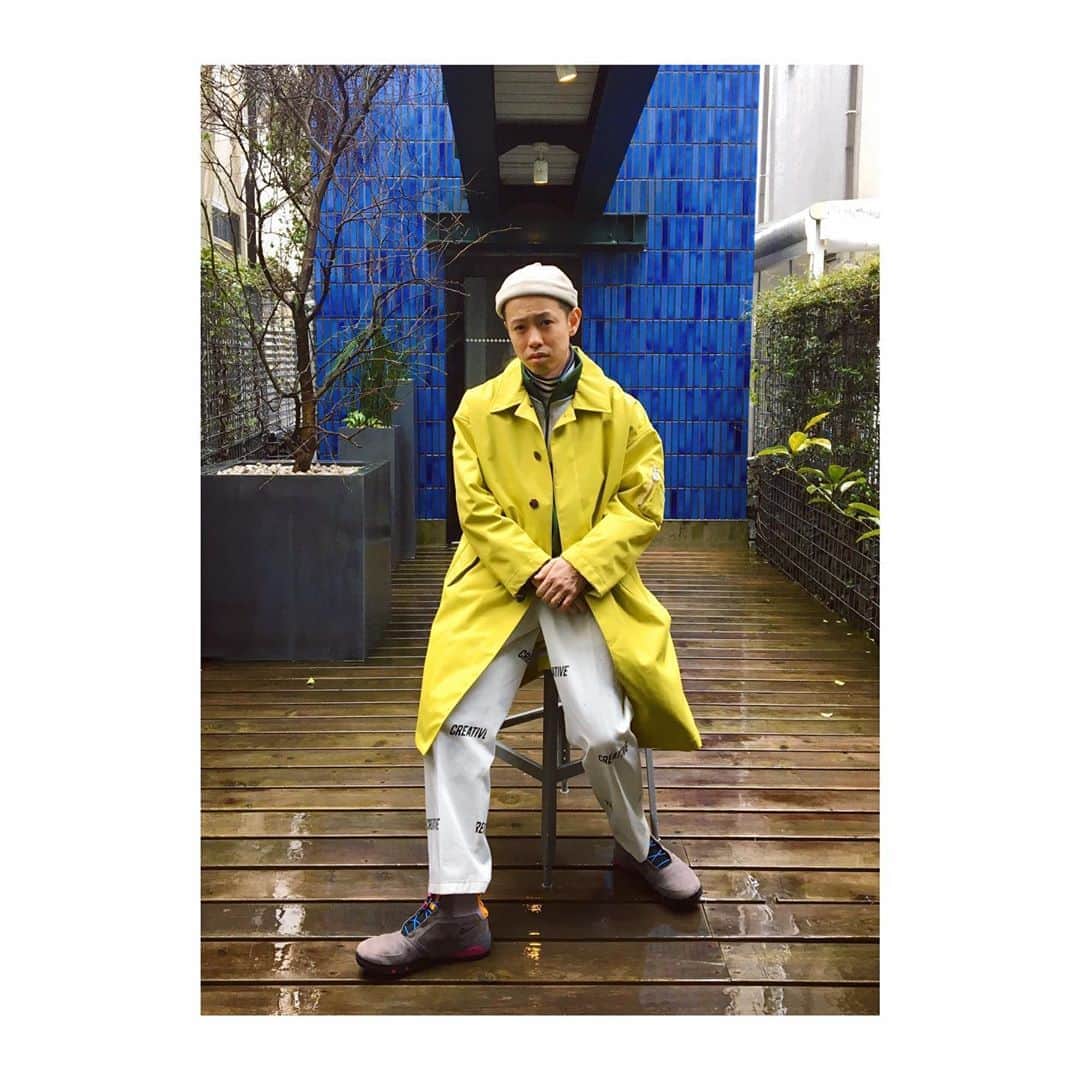 TEPPEIさんのインスタグラム写真 - (TEPPEIInstagram)「Days7-2 / coat: @baloriginal_official, jersey top: @martine_rose × @nike, sweat: @cavempt, pants: @creativedrugstore × @ttt_msw, shoes: @nike.acg, head: @cootieproductions #Dayssnap #デイズスナップ」4月13日 16時12分 - stylist_teppei