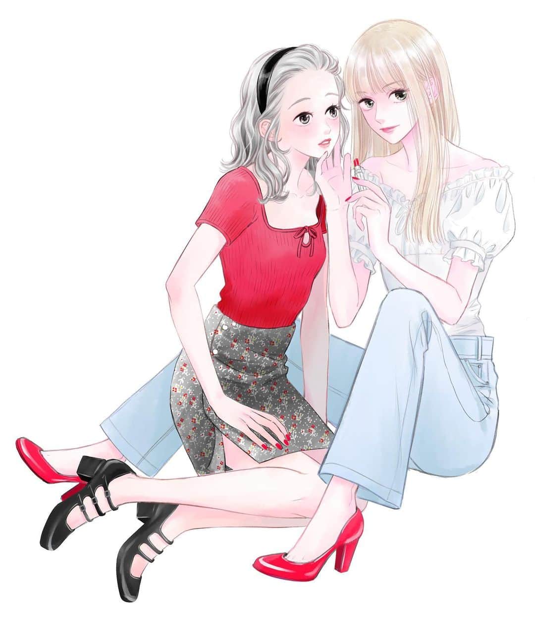 柳井わかなのインスタグラム：「別マの表紙の元絵です🖋実は全身描いてます💪表紙を描けたのは応援してくださった読者のおかげです😢🙏✨ほんとにほんとにありがとう！ 小学生の時自分の描いた漫画が雑誌の表紙になったらな〜と夢見てました。長い道のりでしたが夢を叶えられてる今ほんとに奇跡的なことだなと思います。自分だけの力では絶対に漫画家続けられなかった。いろんな人に助けられて今があります。仕事があることに感謝です🙇‍♀️🙇‍♀️🙇‍♀️そしてこれからも続けていけるよう日々精進してまいります💪💪面白い漫画を届けます🖋」