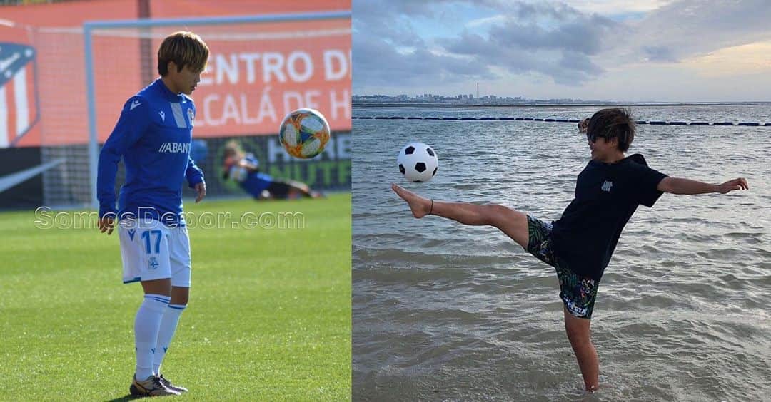 山本摩也のインスタグラム：「.﻿ ﻿  On the pitch ⇔ On the beach ﻿ ﻿ ﻿」
