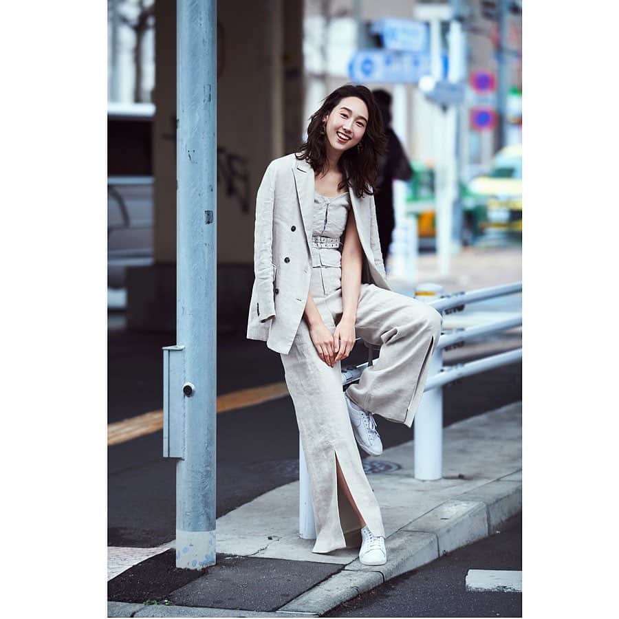 松原汐織のインスタグラム：「#testshoot 🗼 Photographer / @keitasawa.photo  Hair&Make up artist / @irodori_yone  Styling by me🙋🏻‍♀️」