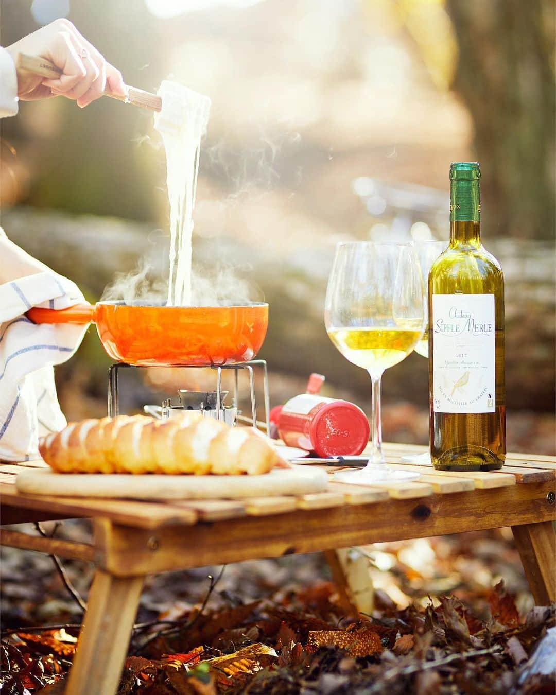 Najiiのインスタグラム：「One sunny spring day - - - #PR #bordeauxwine #winelovers #tablephoto #winistagrammer #ボルドーワイン #ボルドー #wine #dinner  @Bordeauxwinesjp #camp #camping」