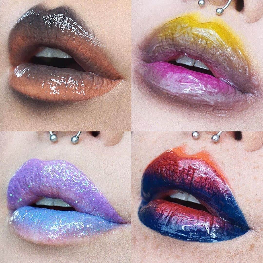 のインスタグラム：「💋 . . #fentybeauty #lindahallberg #infinityglass #meltcosmetics #glitterpalace」