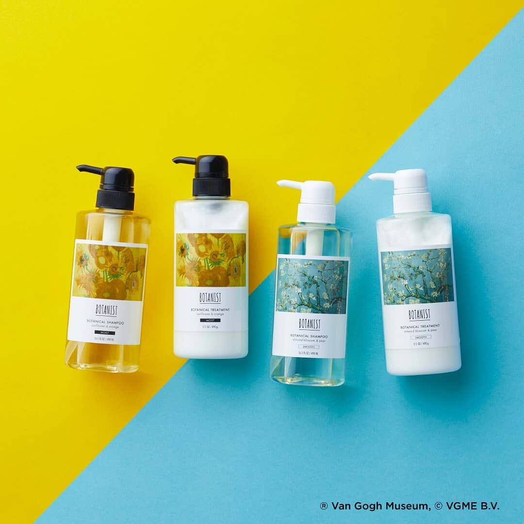 のインスタグラム：「BOTANIST Tokyoに行けない…。 そんな時は、リニューアルしたオフィシャルサイトでお買い物はいかがですか？✨🛒🤗 ⠀⠀ Van Gogh Museum（ゴッホ美術館）とコラボレーションした「ゴッホデザインシリーズ」も販売中🌻🇳🇱 「ひまわり」「アーモンドの花咲く枝」をテーマに、130年の時を超えて生まれた名画とのひとときを。 ⠀⠀ どうぞ #おうち時間 に、ごゆっくりご鑑賞ください♪ ⠀⠀ リニューアルしたオフィシャルサイトは、ストーリーズを✔︎ ⠀⠀ #BOTANISTとおうち時間  #stayhome #stayhomewithplants  #BOTANIST #botanisttokyo #botanicalbeauty #ボタニスト #ボタニストトウキョウ ⠀⠀ 🛀@botanist_official 🌍@botanist_global 🇨🇳@botanist_chinese」