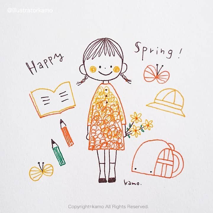 カモさんのインスタグラム写真 カモinstagram イラスト本使っていただきありがとうございます 調子にのって以前リクエスト頂いていた女の子のイラスト動画をアップします ボールペンイラスト イラスト動画 サラサクリップ Illustratorkamo