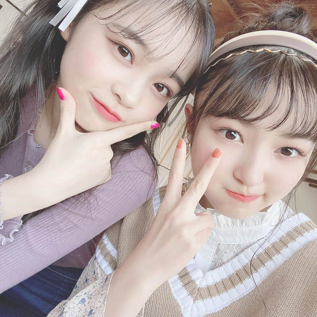 林芽亜里さんのインスタグラム写真 - (林芽亜里Instagram)「🎀﻿ ﻿ なーちゃんと⸜❤︎⸝‍﻿ ﻿ 一緒にいるとすっんごく楽しいんだ~！！﻿ ﻿ 早く会いたいな🥺﻿ ﻿ #ニコラ #nicola #野崎奈菜 #林芽亜里」4月14日 16時41分 - meari__hayashi