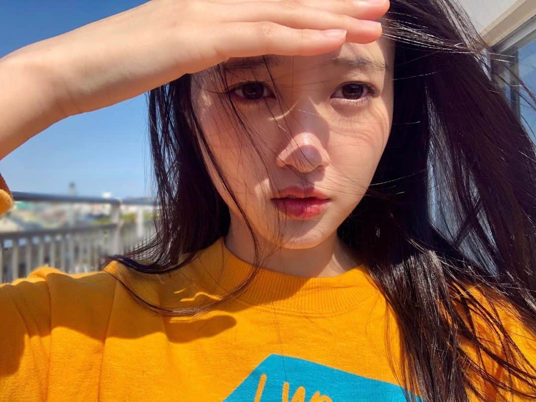 前川歌音のインスタグラム：「こんにちは夕日」