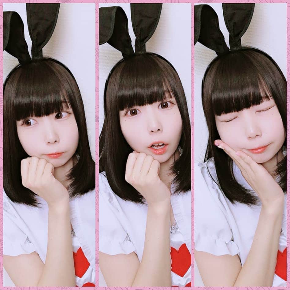 むうかのインスタグラム：「表情筋を鍛えろ… . . ディズニーキャラっぽい表情を作りたかった！！！ . .  #バニーガール #アリス #Alice #bunnygirl #👯 #自撮り#うさぎ  #cosplayer #japan」