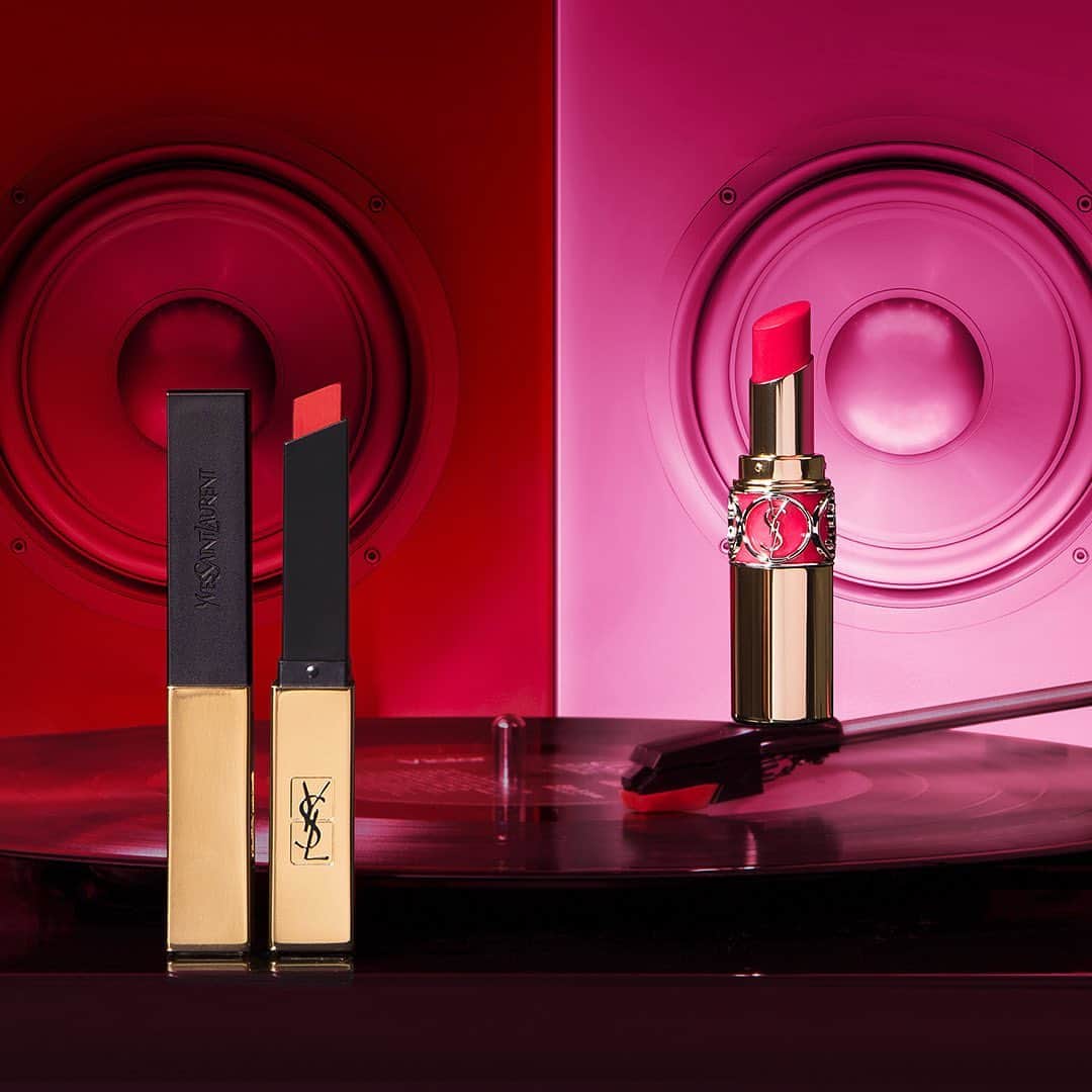 Yves Saint Laurent Beautyさんのインスタグラム写真 - (Yves Saint Laurent BeautyInstagram)「Which side of the record do you spin? MATTE v GLOW ROUGE VOLUPTÉ SHINE N°49 ROSE SAINT GERMAIN ROUGE PUR COUTURE THE SLIM N°21 ROUGE PARADOXE #yslbeauty #mattevsglow #rougevolupteshine #theslim」4月14日 21時17分 - yslbeauty