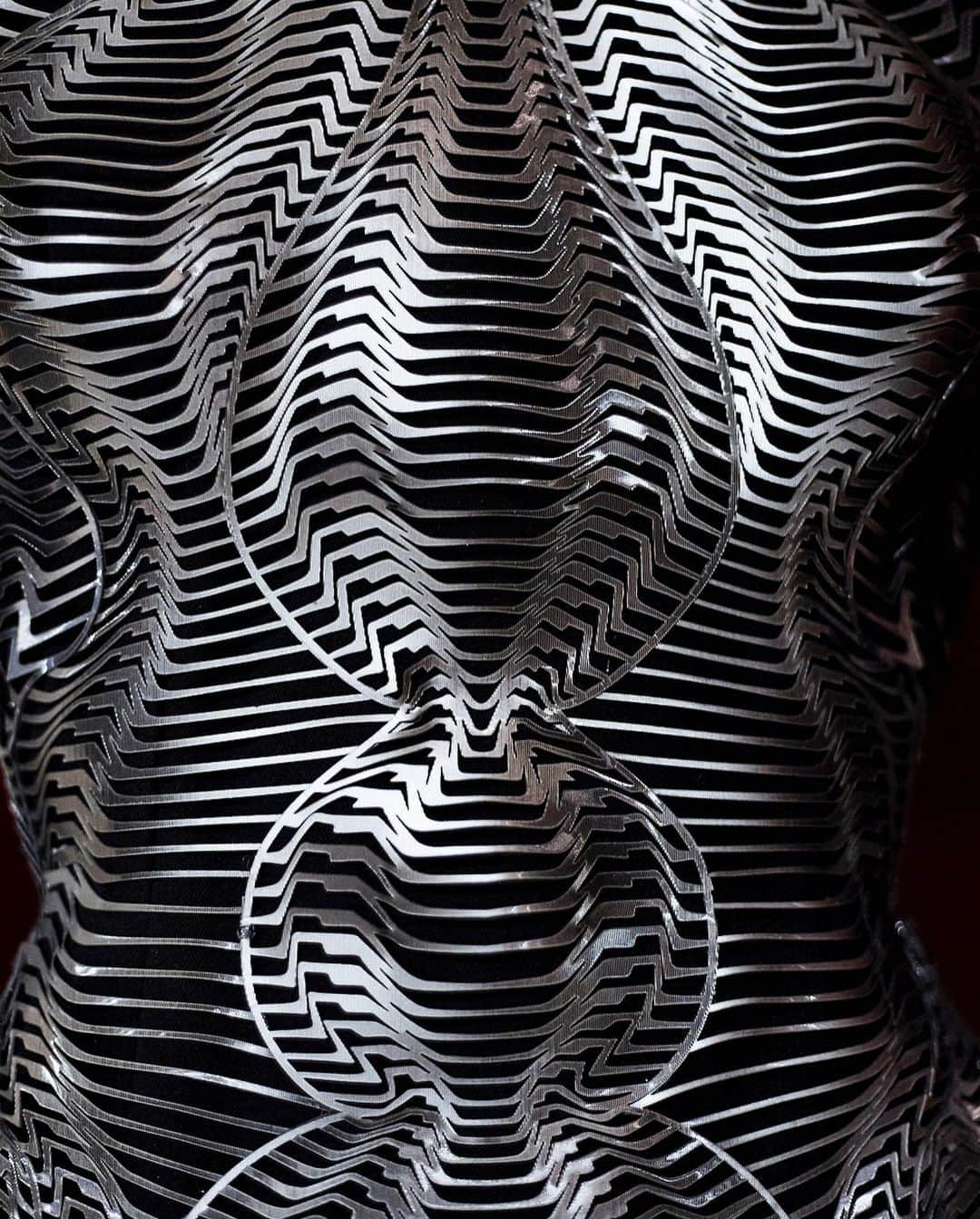 Iris Van Herpeさんのインスタグラム写真 - (Iris Van HerpeInstagram)「‘Craftolution’ ~  Inside this moment of silence we dive into the intricate details of the Iris van Herpen archive with you.  From lucid dreaming and terraforming to electromagnetic waves, Iris van Herpen visualizes the invisible forces that shape our world. Fascinated by the spaces that exist between the modern dualities permeating our society—light and darkness, nature and machine, art and science, organic and inorganic - these details unveil the symbiotic relationships that, in fact, exist between these realms.  Look 1: Escapism 2011 In collaboration with @DanielWidrig Look 2: Voltage 2013 Look 3: Aeriform 2017 Look 4: Hybrid Holism 2012 Look 5: Aeriform 2017 Look 6: Hypnosis 2019 Look 7: Seijaku 2016 Look 8: Seijaku 2016 Look 9: Hypnosis 2019  #irisvanherpen #couture #detail #archive」4月14日 22時36分 - irisvanherpen