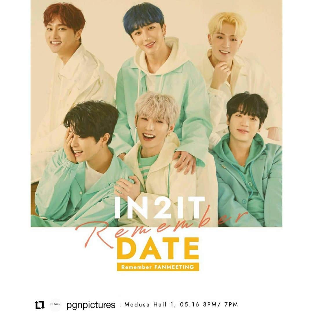 IN2ITさんのインスタグラム写真 - (IN2ITInstagram)「[2020 IN2IT REMEMBER FANMEETING] ⠀ 우리가 지금까지 함께했던 소중한 추억들을 #기억 하고, 앞으로 함께 할 우리의 나날들에 영원히 #기억 될 2020 IN2IT REMEMBER FANMEETING 일반 예매 안내 ⠀ <예매 정보> 오픈 공지: 4월16일 목요일 오후4시 예매 시작 일시: 4월 17일 금요일 오후6시 ⠀ <공연 정보> 일시: 2020년 5월16일 토요일 오후3시/7시 장소: 한양대 엔터식스 메두사홀 1관 ⠀ *자세한 내용은 티켓 오픈 후 멜론 티켓 사이트에서 확인 바랍니다. ⠀ #인투잇 #IN2IT #인투유 #IN2U . . . #Repost @pgnpictures • • • • • • **"인투잇 리멤버 팬미팅" 일반티켓(멜론) 오픈 공지** . 오픈공지: 4월16일 목요일 오후4시 예매시작일시: 4월 17일 금요일 오후6시 . <공연정보> 일시: 2020년 5월16일 토요일 오후3시/7시 장소: 한양대 엔터식스 메두사홀 1관 . **대관사 변경으로 인해 예정된 날짜보다 다소 늦게 일반티켓을 오픈하게 되었습니다. 관객여러분들의 너른 양해 부탁드립니다. **그외 공연정보는 멜론티켓 사이트에서 확인하세요!  #인투잇 #IN2IT #인투유 #IN2U #멜론티켓 #5월공연」4月14日 23時27分 - official_in2it