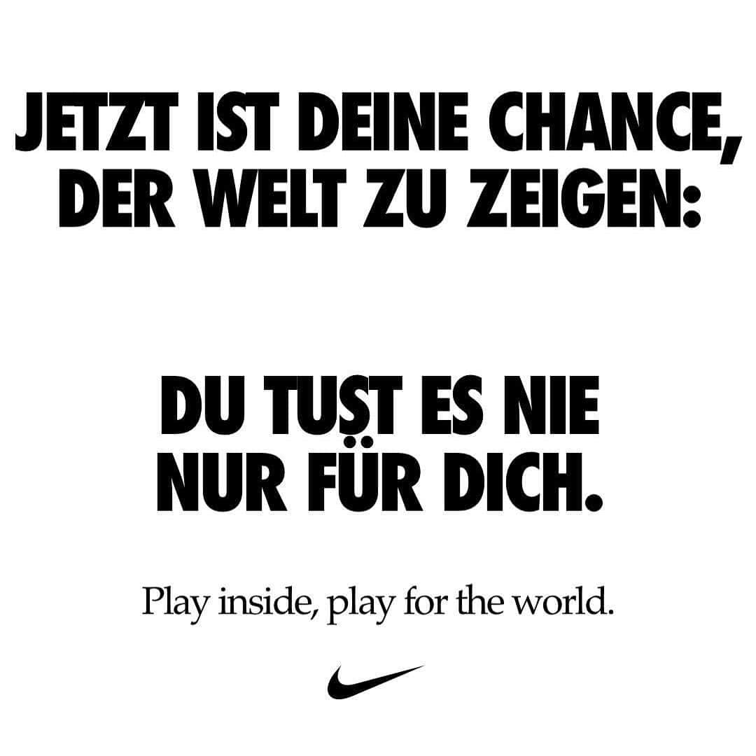 フェリックス・パスラックのインスタグラム：「Wirs sind ein Team - mehr als jemals zuvor!  #playinside #playfortheworld #justdoit #werbung」