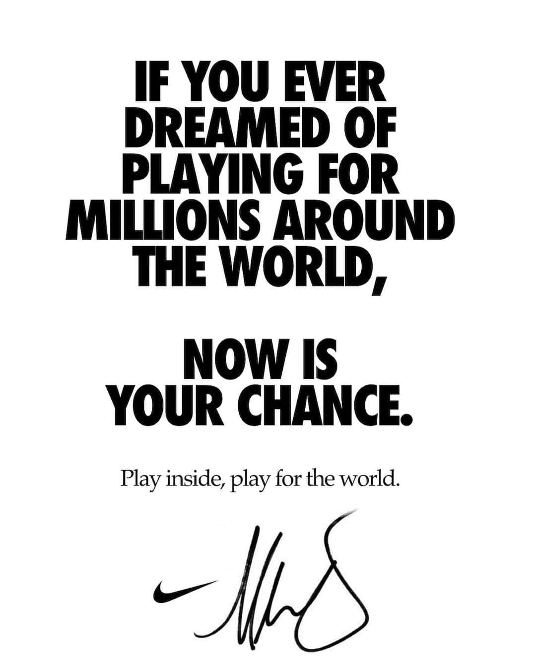 マリア・シャラポワのインスタグラム：「Now more than ever, we are all one team. #playinside #playfortheworld.」