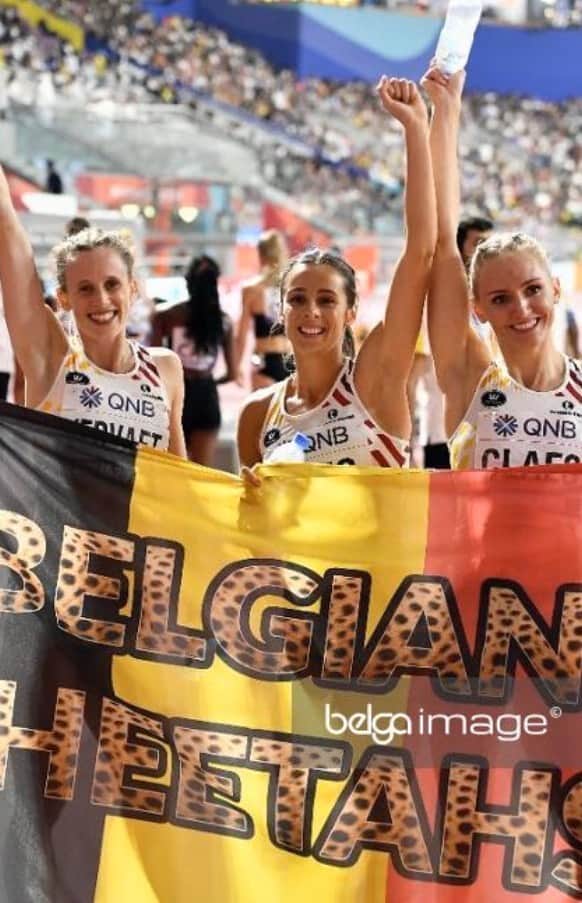 ハンネ・クレスのインスタグラム：「Repost @belgiancheetahs :  This is our journey, our story and it’s our daily motivation. We hope it can inspire you too during these difficult times. Be safe and stay healthy.  #cheetahsonfire #unstoppable」