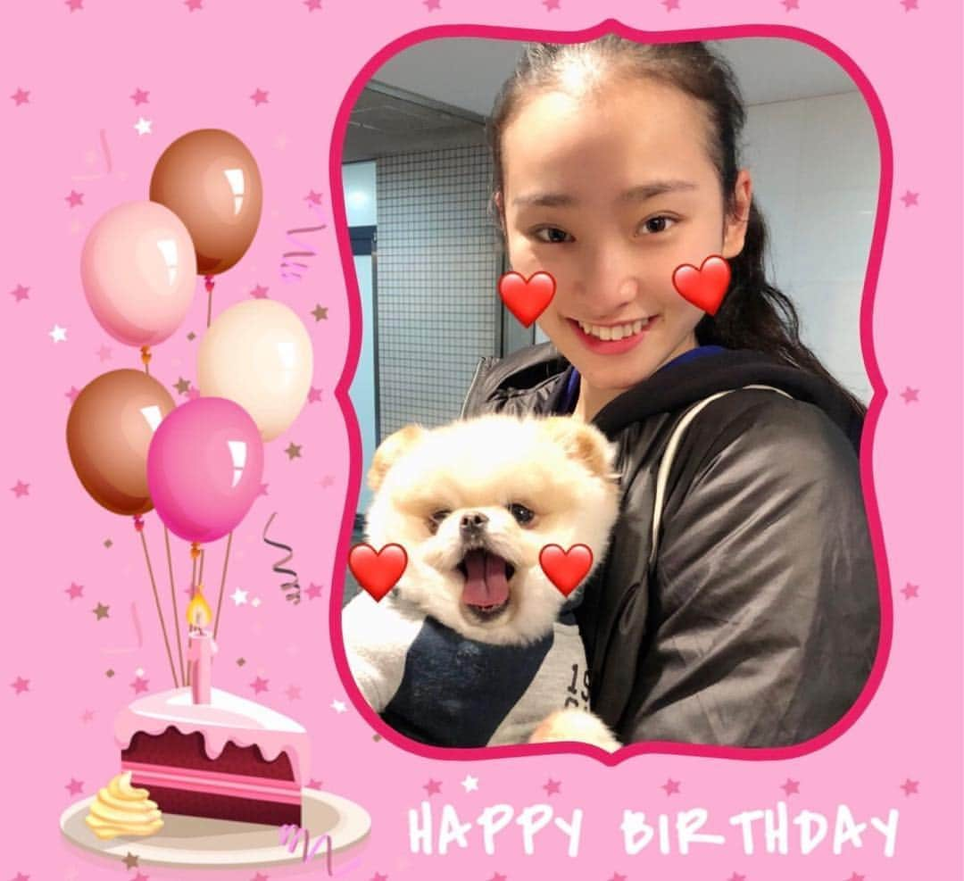 松原梨恵さんのインスタグラム写真 - (松原梨恵Instagram)「❤️りなちゃん🎂おめでとう❤️」3月22日 9時46分 - erierie38