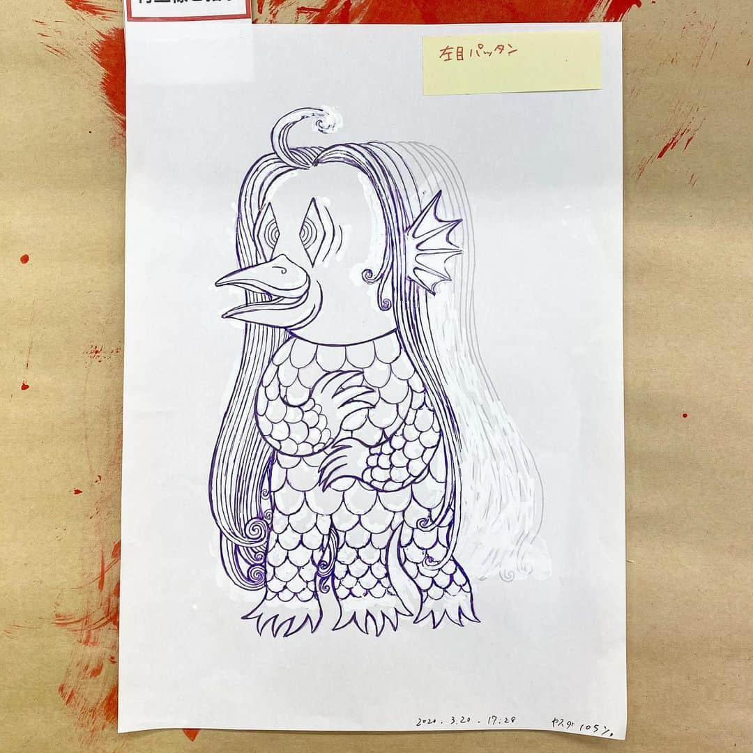 村上隆さんのインスタグラム写真 - (村上隆Instagram)「#amabie Drawing doing.」3月22日 12時13分 - takashipom