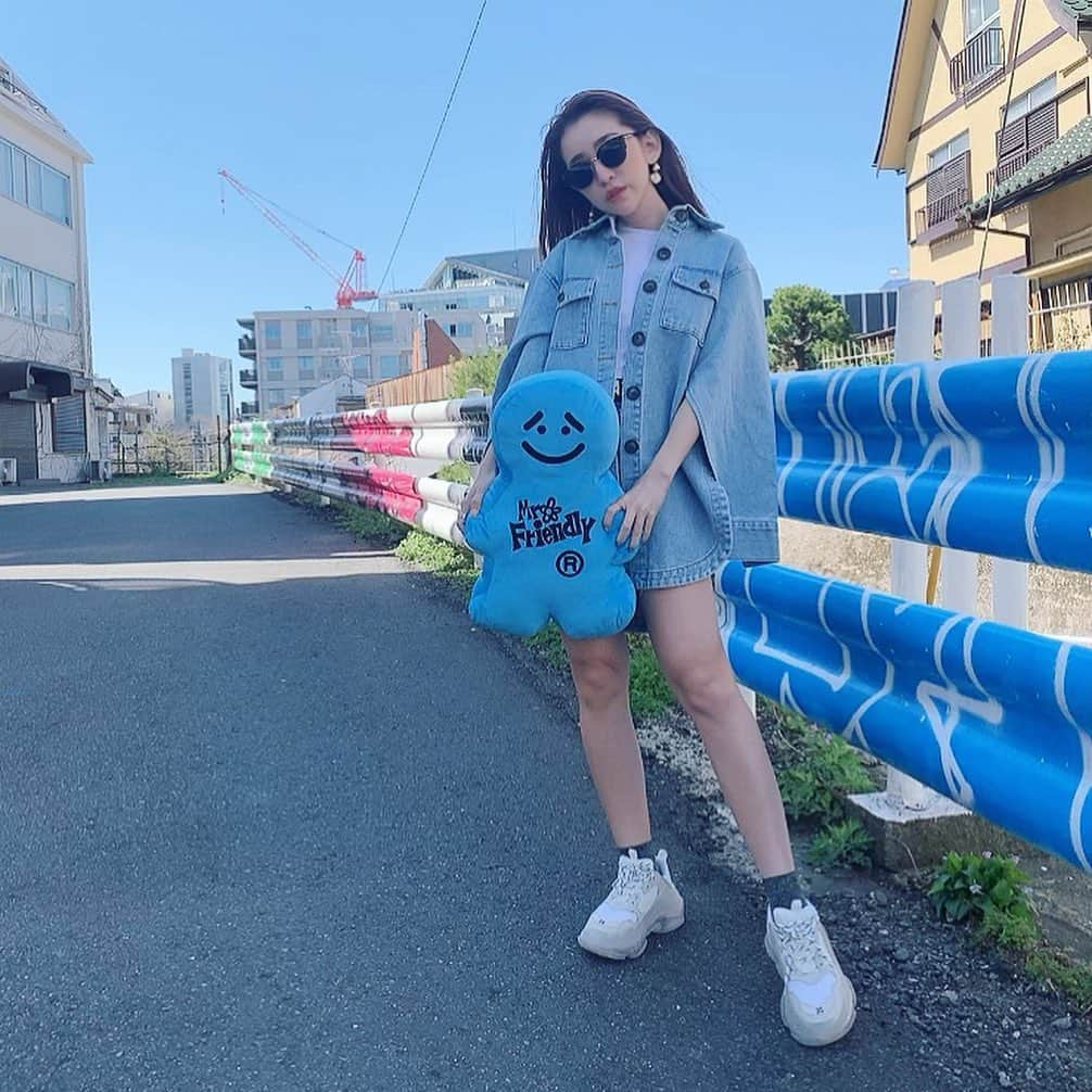 杉山佳那恵さんのインスタグラム写真 - (杉山佳那恵Instagram)「@bloomin_official  Bloominカラーコーデ💙💙💙 ・ デニムかわいいし またこの子のcafe行ってきた☺︎ ここめっちゃ通ってますねん。好き♡ ・ ・ #bloomin#fashion#denim#ootd#mrfriendlycafe」3月22日 19時16分 - kanaxxy_0421