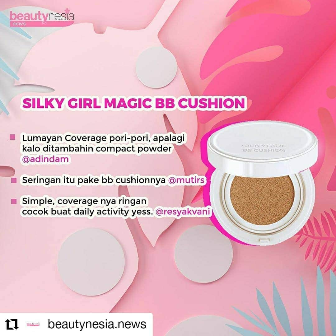 Beauty | Health | Fashionさんのインスタグラム写真 - (Beauty | Health | FashionInstagram)「#Reposted from @beautynesia.news  Siapa yang secinta itu sama BB Cushion 😍😍😍 ? Make up yang satu ini emang jadi favorite karna kemasannya yang simple dan hasilnya yang bikin wajah glowing jadi cocok banget untuk sehari-hari. Kali ini Beautynesia News #TanyaSister mengenai 3 BB Cushion yang hits saat ini. ⁣ ⁣ Nah kalo menurut kamu gimana nih ? Mana yang jadi favorite kamu ?⁣ ⁣ #BeautynesiaNews #Glowing2020 #BBCushion #Cushion #Makeuptips #MakeUpSimple #TipsKecantikan #TipsCantik #BBCushionPixy #BBCushionSilyGirl #BBCushionMineralBotanica #MakeUpGlowing」3月22日 19時19分 - beautynesia.id