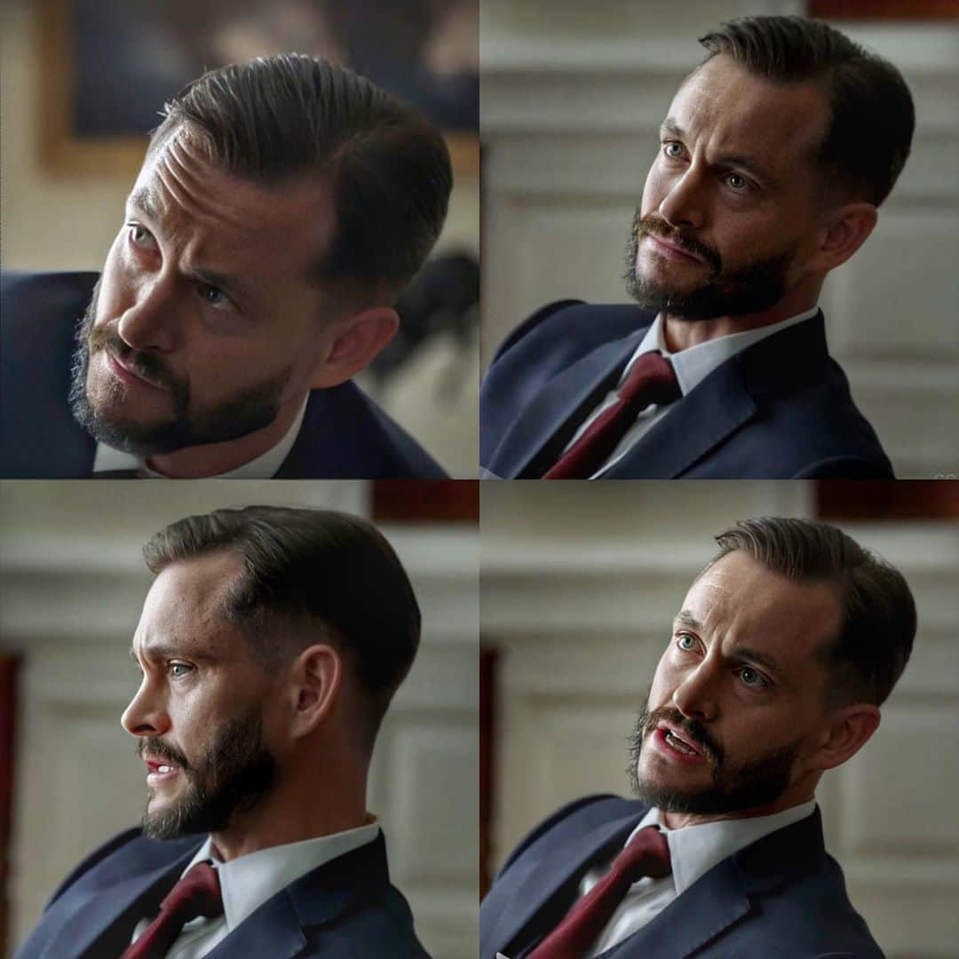 ヒュー・ダンシーのインスタグラム：「Today's episode [8.07] the character John Zabel will be introduced in the series, enjoy! [#HughDancy #Homeland]」