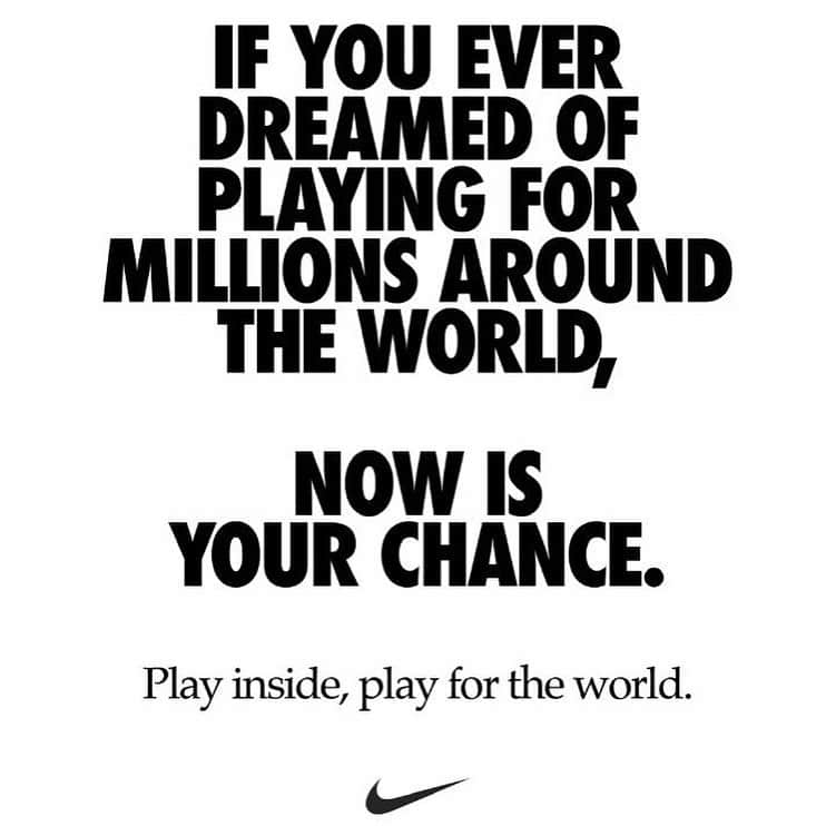 ビアンカ・ウィリアムズさんのインスタグラム写真 - (ビアンカ・ウィリアムズInstagram)「Now, more than ever, we are one team. #playinside #playfortheworld」3月22日 22時48分 - biancaawills