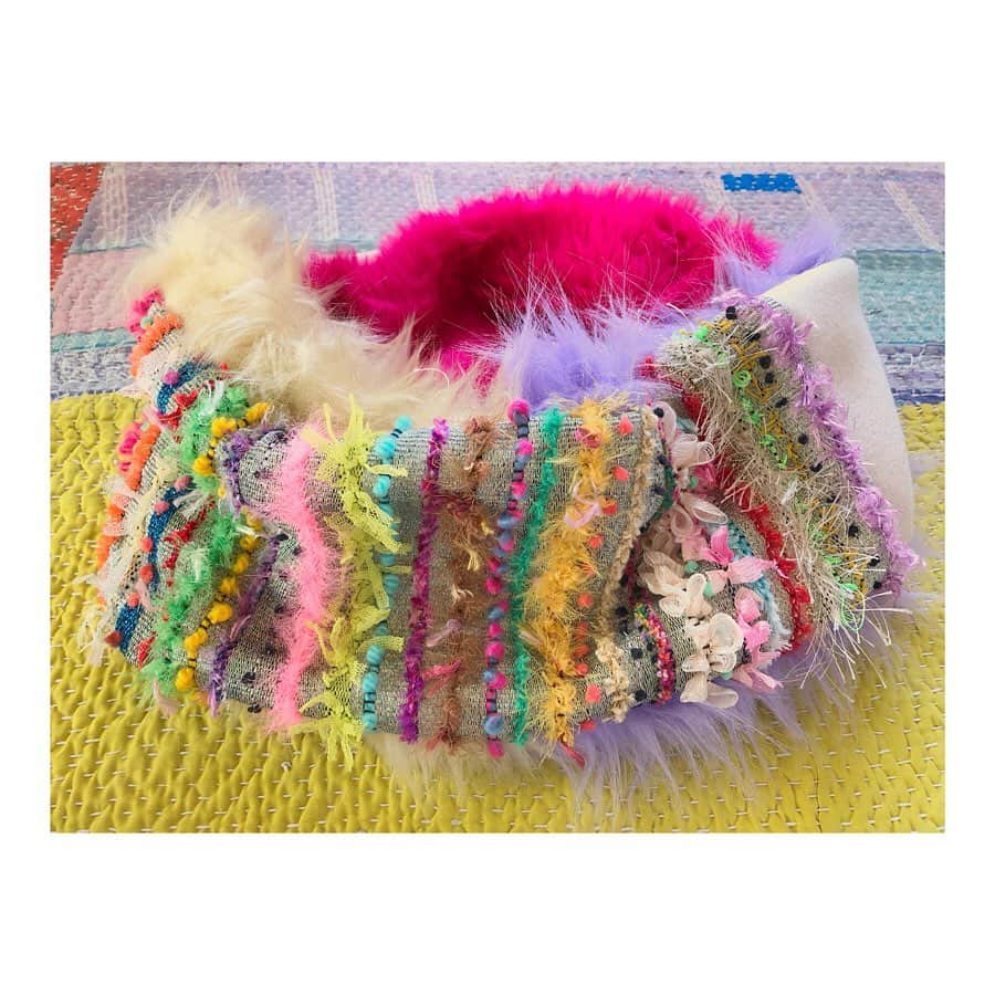 森千波さんのインスタグラム写真 - (森千波Instagram)「#1000weave . . . . . #weaving#yarn#handmade#knit#wool#cotton#snood#織物」3月22日 23時00分 - 1000wave