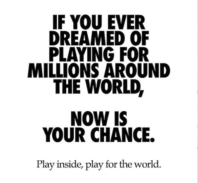 ヨゼ・ホレバスさんのインスタグラム写真 - (ヨゼ・ホレバスInstagram)「IF YOU EVER DREAMED OF PLAYING FOR MILLIONS AROUND THE WORLD, NOW IS YOUR CHANCE.“ NOW MORE THEN EVER, WE ARE ONE TEAM! #playinside #playfortheworld」3月23日 1時57分 - josecholevas