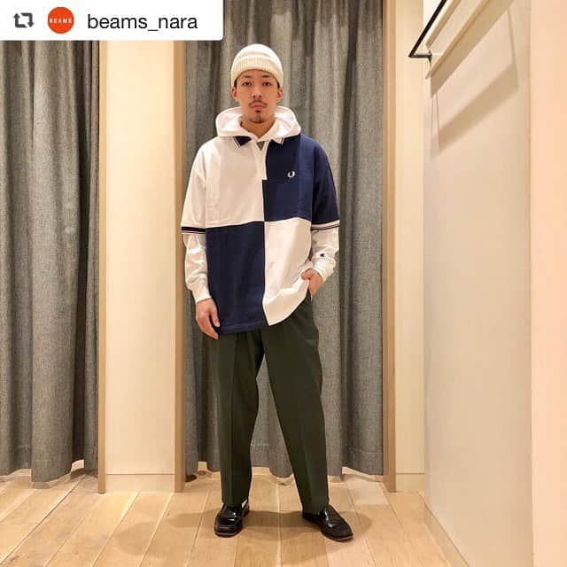 narafamily | ならファミリーさんのインスタグラム写真 - (narafamily | ならファミリーInstagram)「BEAMS（1F）ならファミリー店 ・ STYLING  Mens #fredperry  #beams#ビームス #beamsplus#ビームスプラス #raybeams#レイビームス #beamsboy#ビームスボーイ #beamst#ビームスティー #beams_nara#ビームス奈良 #大和西大寺#ならファミリー #ならファグラム #日本#japan#奈良#nara #奈良公園#鹿#大仏 #mensfashion #メンズファッション #newarrivals#20ss 只今、BEAMSオンラインサイトより店舗にて試着予約を承れます。 サイズに不安のあるお客様は是非ご活用ください。」3月23日 21時30分 - narafa.jp