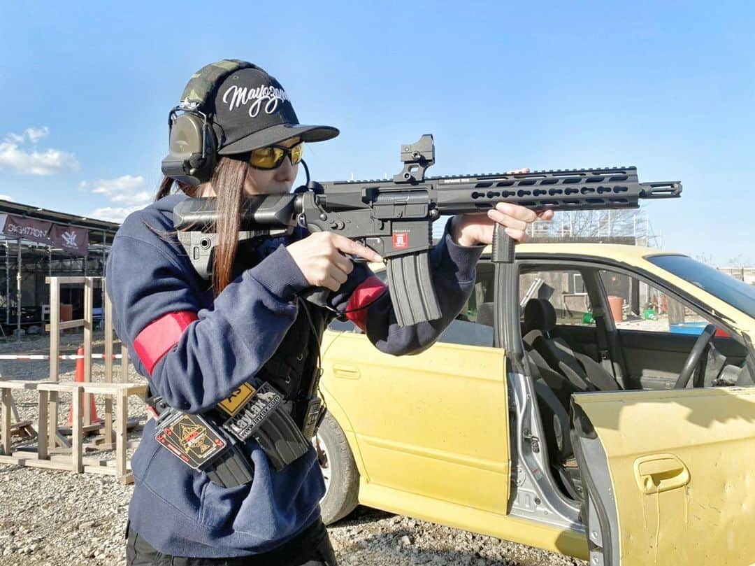のインスタグラム：「I’ll go to play survival game this week too!!﻿ I’m going to go forest field this time.﻿ Hope the weather is fine😊﻿ ﻿ ﻿ #東京サバゲパーク﻿ #tokyosabagepark﻿ #サバゲー﻿ #サバゲーマー﻿ #サバイバルゲーム﻿ #サバゲー女子﻿ #ミリタリー﻿ #サバゲー女優﻿ #サバ嬢﻿ #女優﻿ #秋田﻿ #モデル﻿ #model﻿ #MC﻿ #japanesegirl﻿ #メガネ女子﻿ #サバゲー装備﻿ #mayozones﻿ #slashrig﻿ #cloud9﻿ #KRYTAC﻿ #tridentmk2crb﻿ #airsoft﻿ #airsoftjapan﻿ #サバゲーしたい﻿ #サバゲーマーさんと繋がりたい﻿ #写真好きな人と繋がりたい」