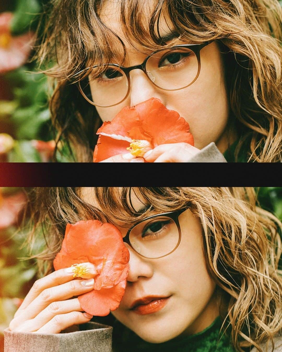 Zoff Officialのインスタグラム：「Zoff SMART CLASSIC / ZJ201002_48E1 Model @xxmeixx1208  ツートーンカラーのメガネで目元すっきり👀👓 軽くて柔軟性に優れるZoff SMARTだからかけ心地も👍 テンプル（つる）が華奢なゴールドカラーのメタルなので横顔の印象もすっきりかわいく。  #Zoff #ZoffSMART #ゾフスマート #FASHION #eyewearstyle #メガネ #ゾフ女子 #eyewear #glasses #instafashion #アイウェア #コーデ #ファッション #今日のファッション #メガネ女子 #メガネコーデ #紫外線対策 #紫外線 #紫外線対策グッズ #streetsnap #tokyosnap #ヘアアレンジ #春コーデ #春服 #春カラー #春コーディネート #harajuku」